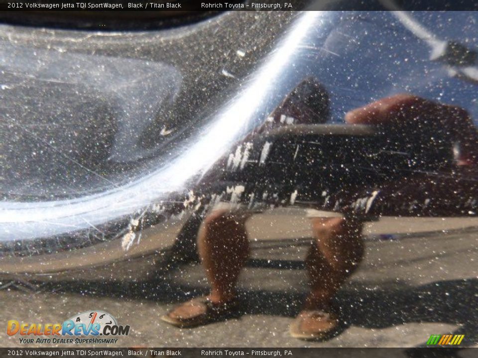 2012 Volkswagen Jetta TDI SportWagen Black / Titan Black Photo #4