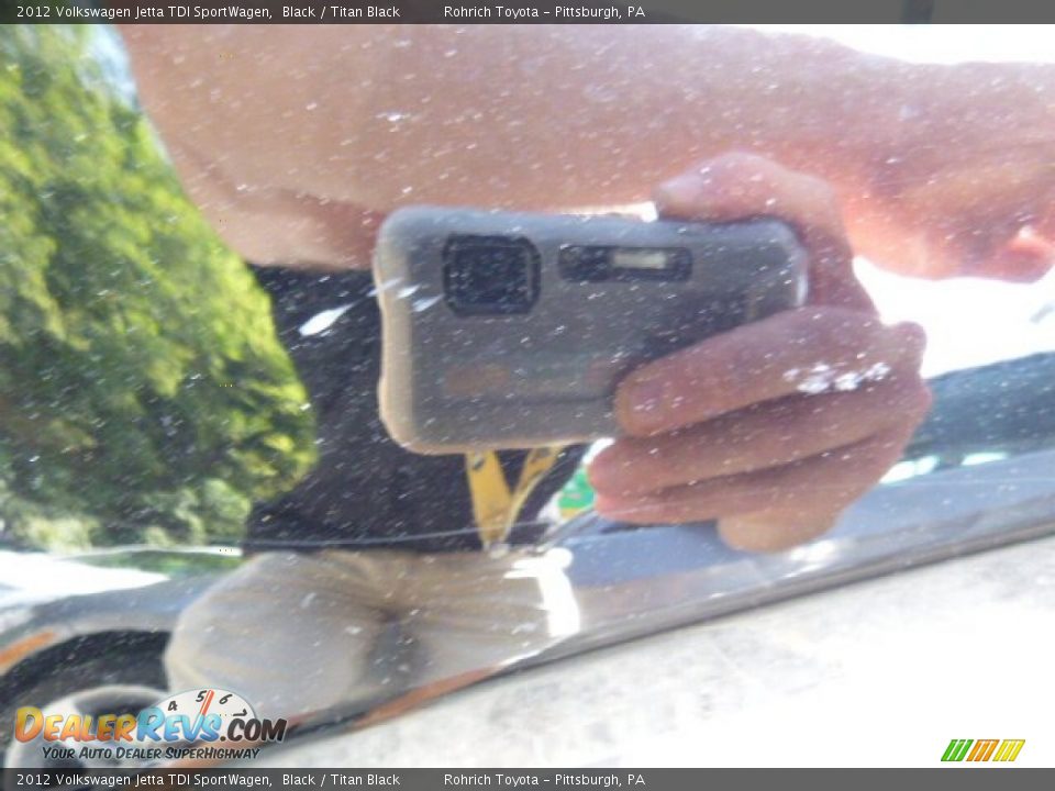 2012 Volkswagen Jetta TDI SportWagen Black / Titan Black Photo #5