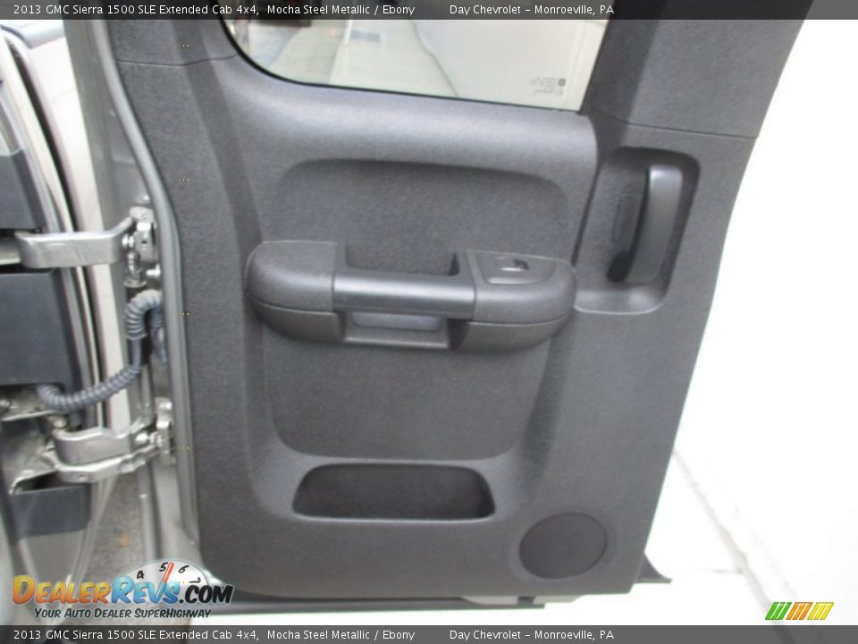 2013 GMC Sierra 1500 SLE Extended Cab 4x4 Mocha Steel Metallic / Ebony Photo #23