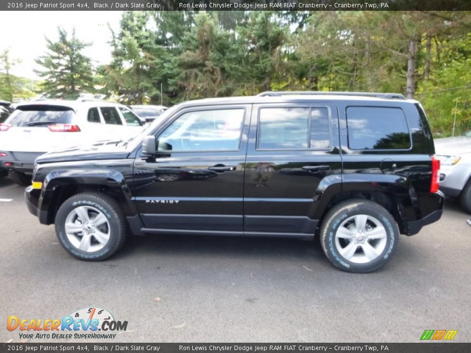 2016 Jeep Patriot Sport 4x4 Black / Dark Slate Gray Photo #3