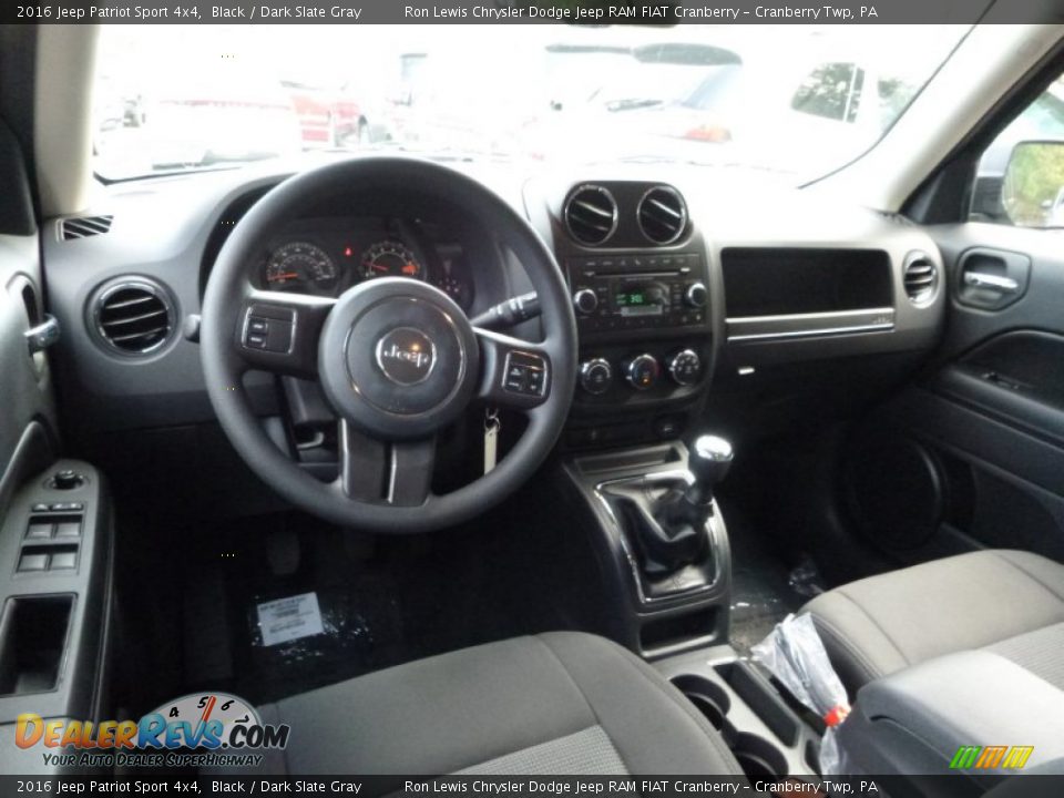 Dark Slate Gray Interior - 2016 Jeep Patriot Sport 4x4 Photo #6