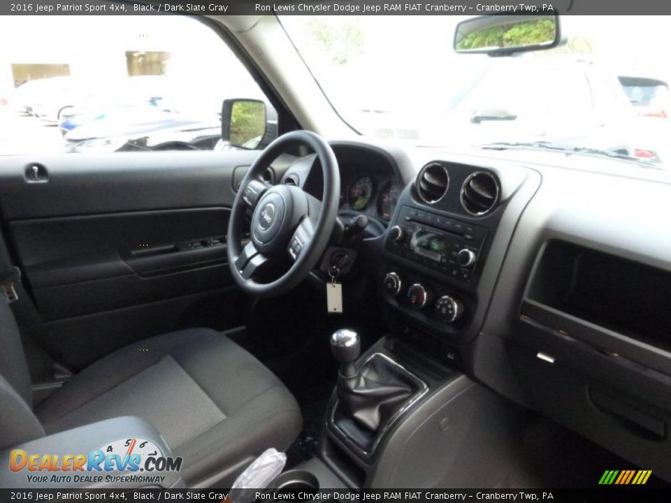 2016 Jeep Patriot Sport 4x4 Black / Dark Slate Gray Photo #12