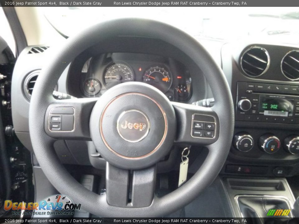 2016 Jeep Patriot Sport 4x4 Black / Dark Slate Gray Photo #17
