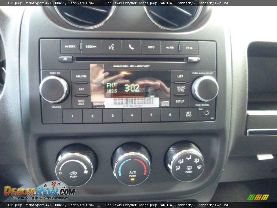 2016 Jeep Patriot Sport 4x4 Black / Dark Slate Gray Photo #18