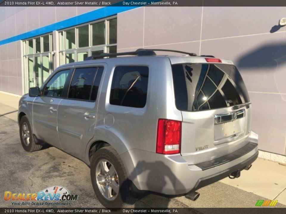 2010 Honda Pilot EX-L 4WD Alabaster Silver Metallic / Black Photo #3