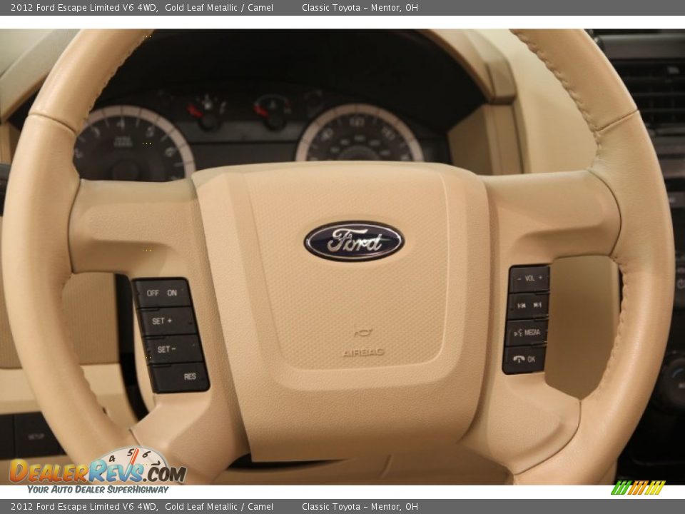 2012 Ford Escape Limited V6 4WD Gold Leaf Metallic / Camel Photo #6