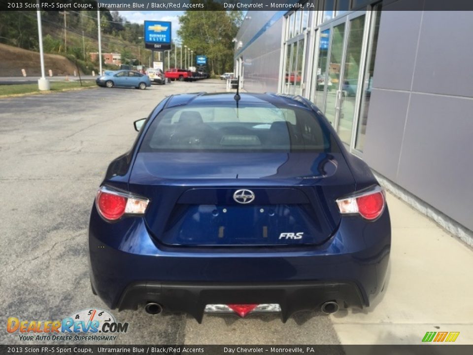 2013 Scion FR-S Sport Coupe Ultramarine Blue / Black/Red Accents Photo #4