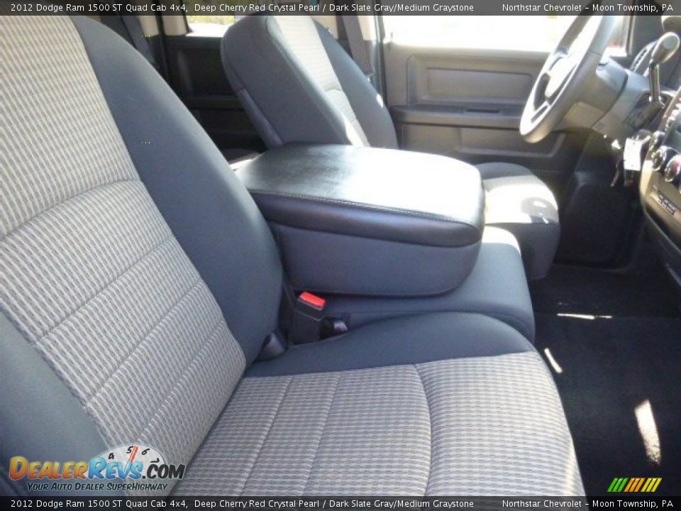 2012 Dodge Ram 1500 ST Quad Cab 4x4 Deep Cherry Red Crystal Pearl / Dark Slate Gray/Medium Graystone Photo #10