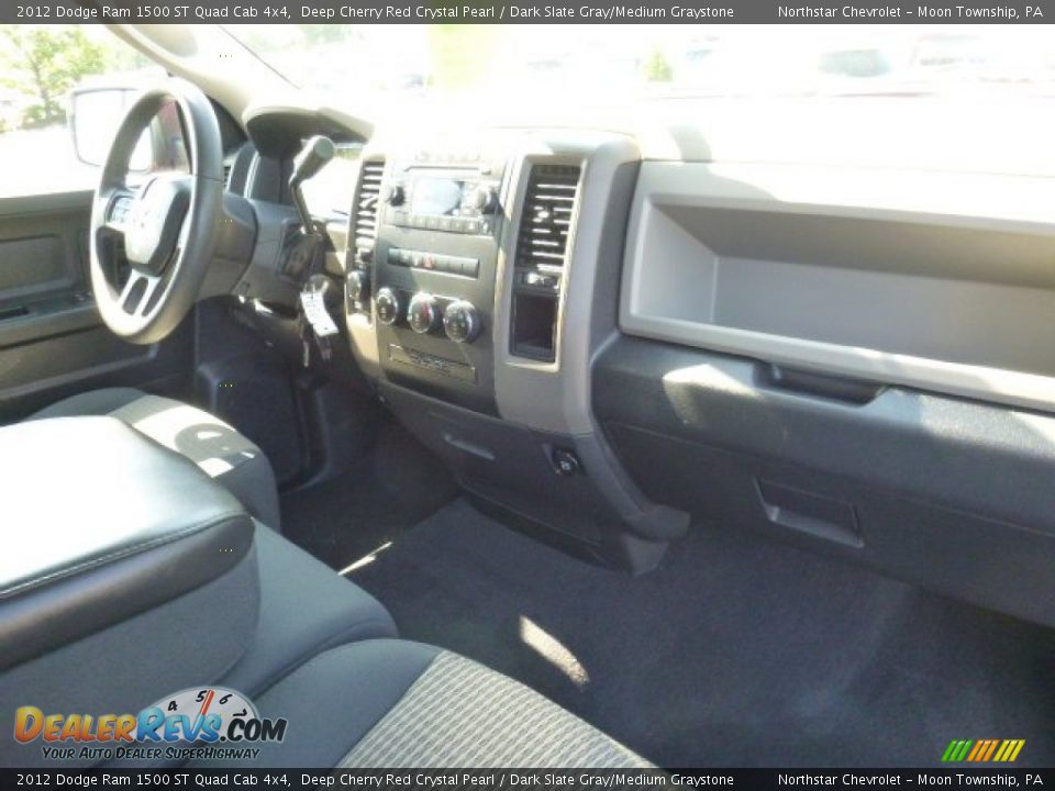 2012 Dodge Ram 1500 ST Quad Cab 4x4 Deep Cherry Red Crystal Pearl / Dark Slate Gray/Medium Graystone Photo #11