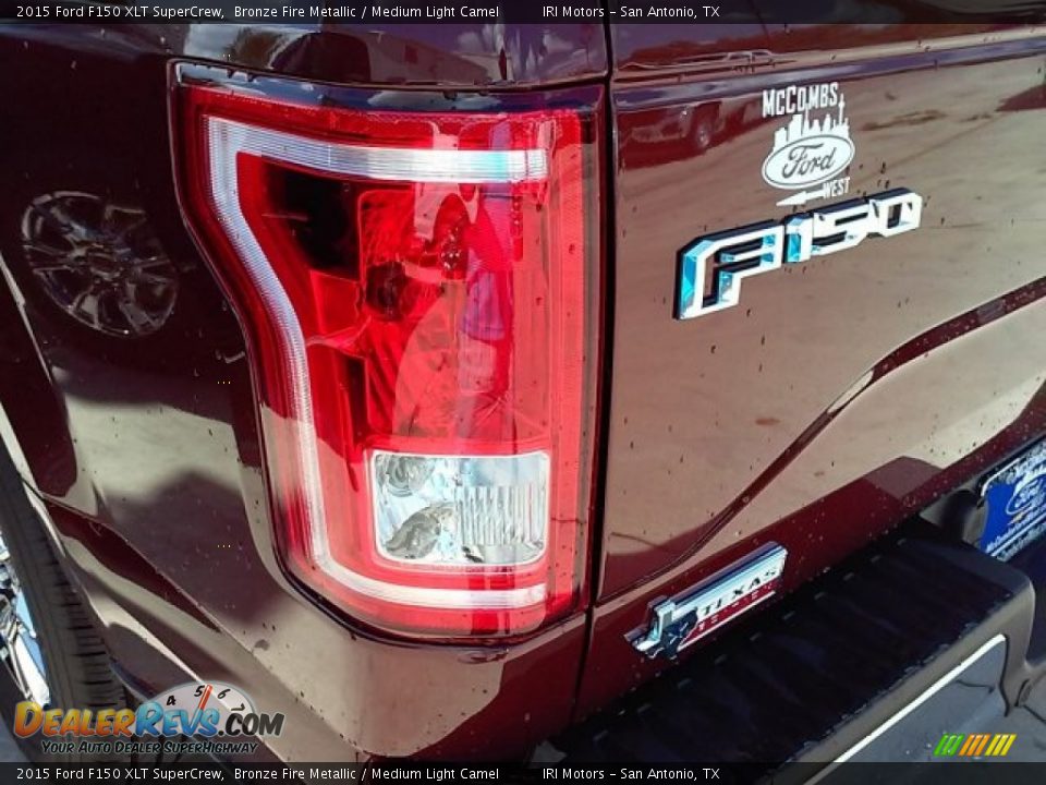 2015 Ford F150 XLT SuperCrew Bronze Fire Metallic / Medium Light Camel Photo #14