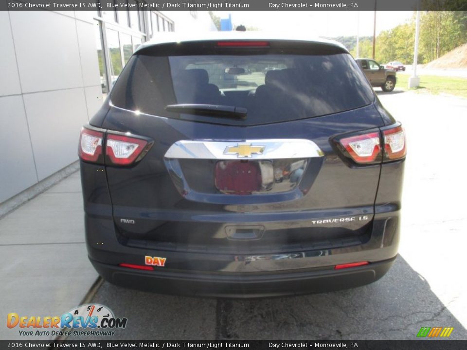 2016 Chevrolet Traverse LS AWD Blue Velvet Metallic / Dark Titanium/Light Titanium Photo #5