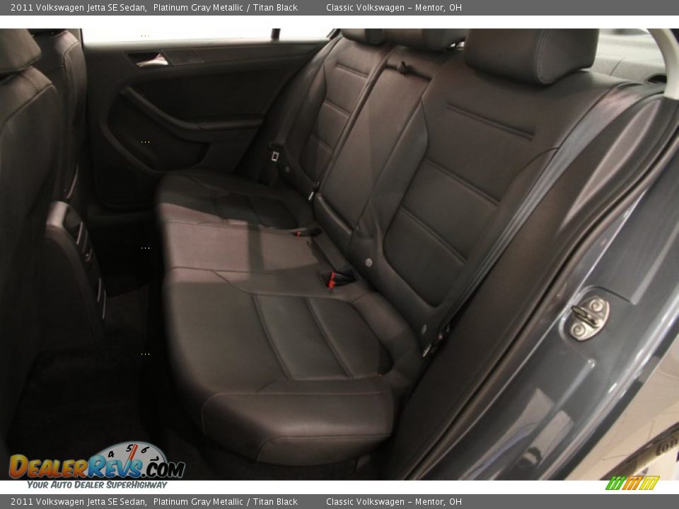 2011 Volkswagen Jetta SE Sedan Platinum Gray Metallic / Titan Black Photo #15