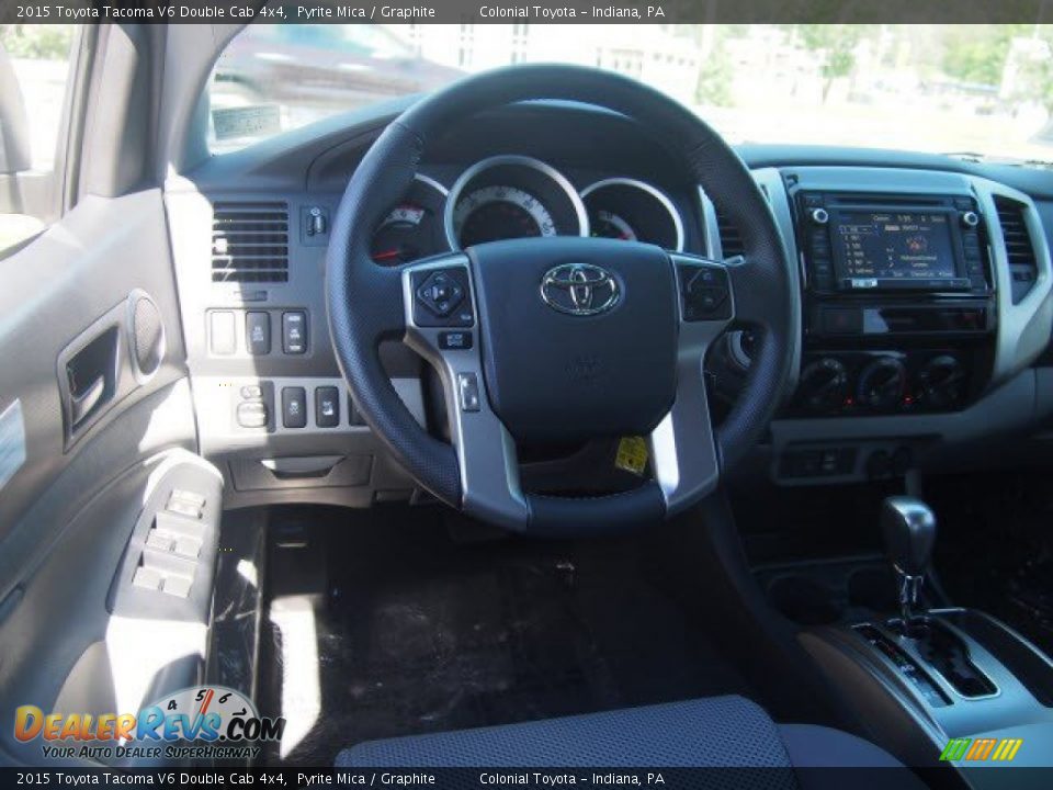 2015 Toyota Tacoma V6 Double Cab 4x4 Pyrite Mica / Graphite Photo #6