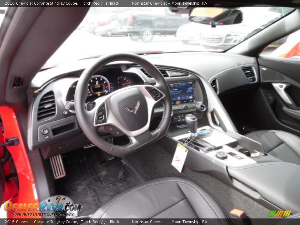 Jet Black Interior - 2016 Chevrolet Corvette Stingray Coupe Photo #13