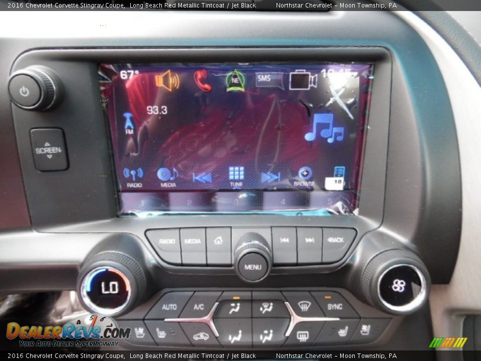 2016 Chevrolet Corvette Stingray Coupe Long Beach Red Metallic Tintcoat / Jet Black Photo #17