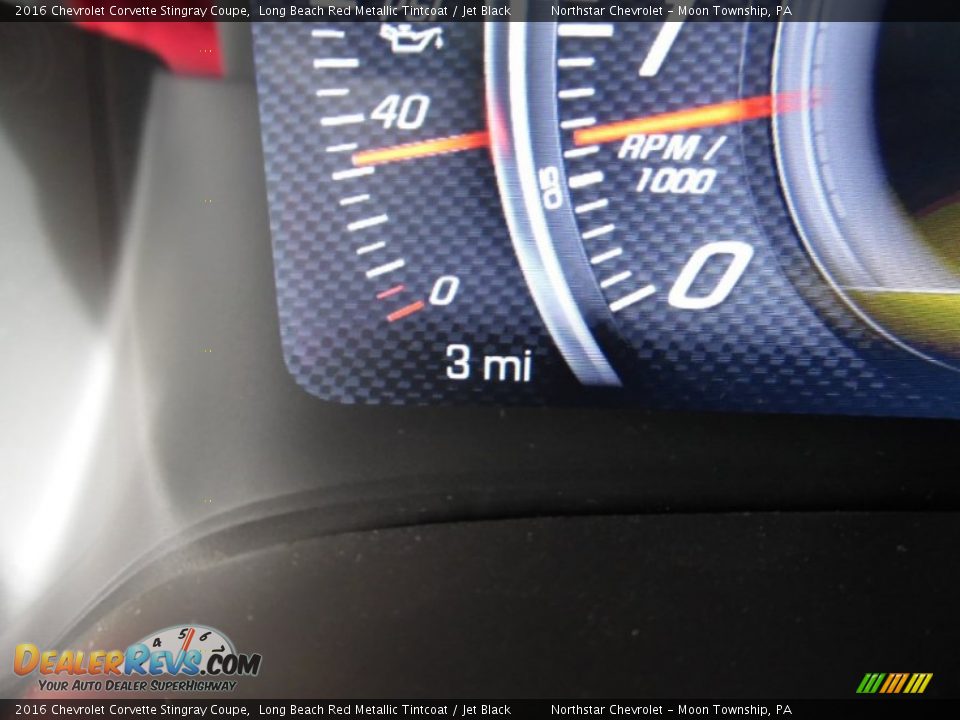 2016 Chevrolet Corvette Stingray Coupe Long Beach Red Metallic Tintcoat / Jet Black Photo #20