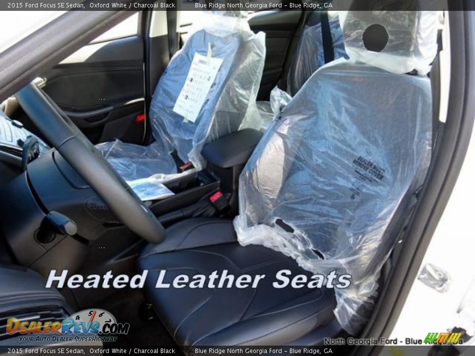 2015 Ford Focus SE Sedan Oxford White / Charcoal Black Photo #11