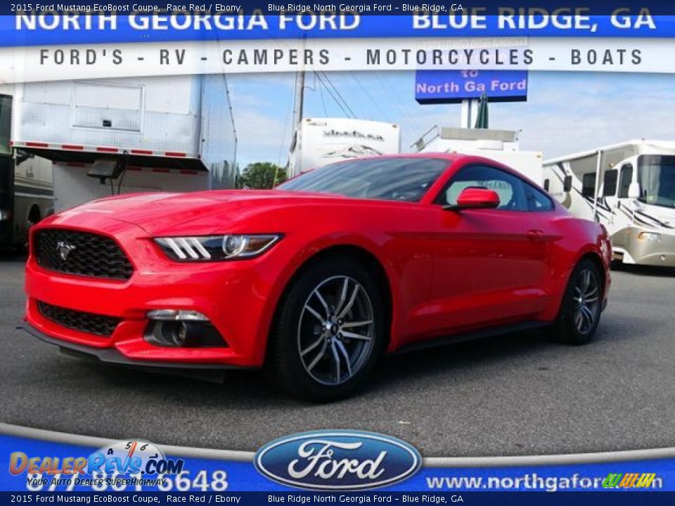 2015 Ford Mustang EcoBoost Coupe Race Red / Ebony Photo #1