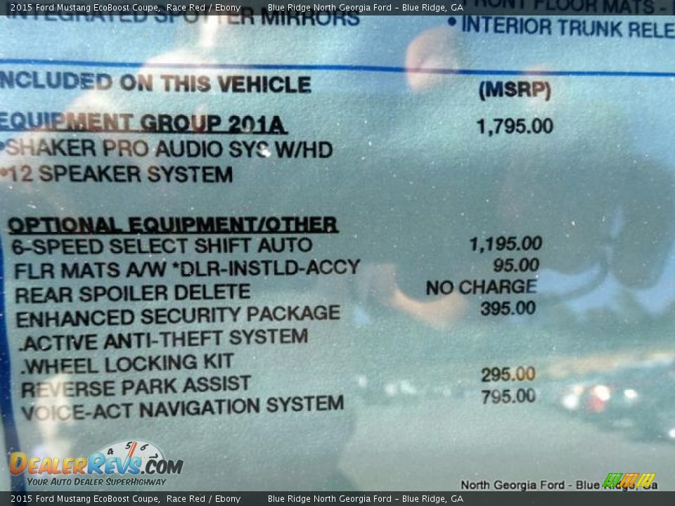 2015 Ford Mustang EcoBoost Coupe Race Red / Ebony Photo #26