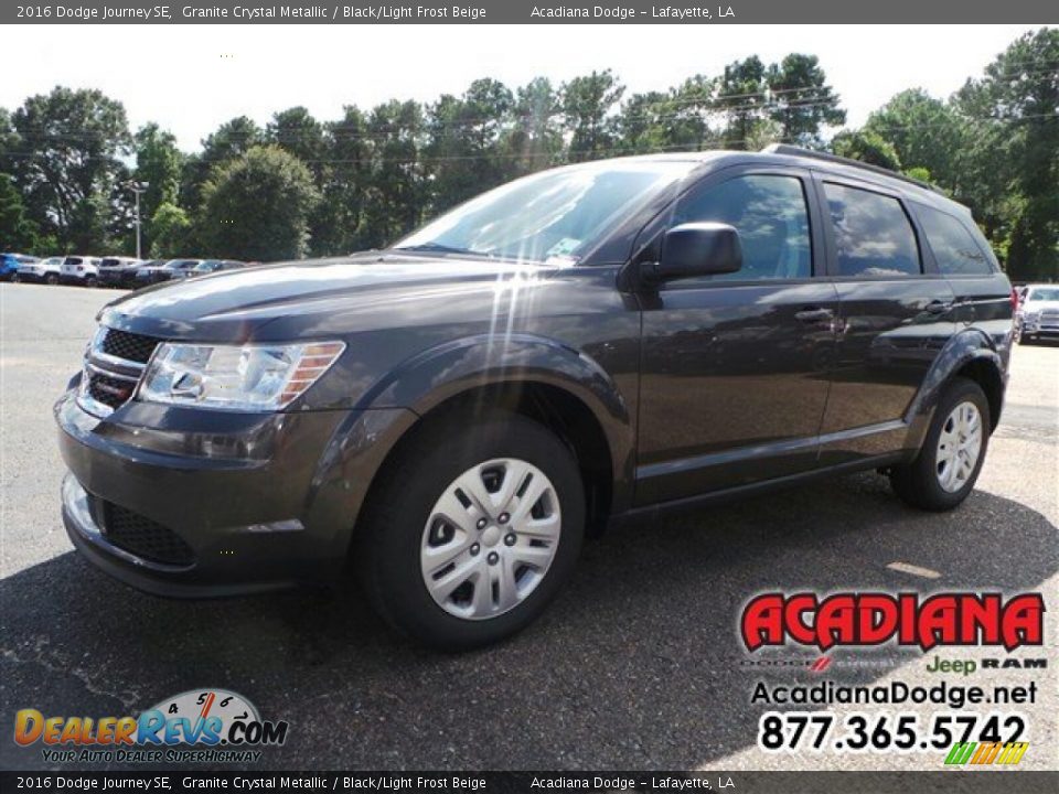 2016 Dodge Journey SE Granite Crystal Metallic / Black/Light Frost Beige Photo #1