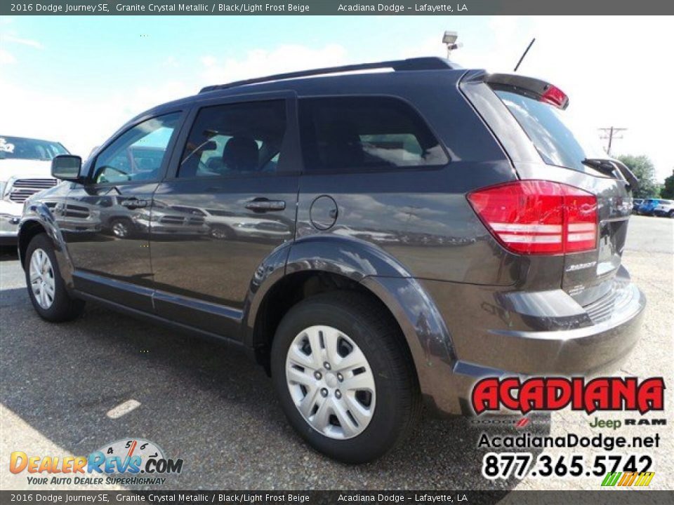 2016 Dodge Journey SE Granite Crystal Metallic / Black/Light Frost Beige Photo #2