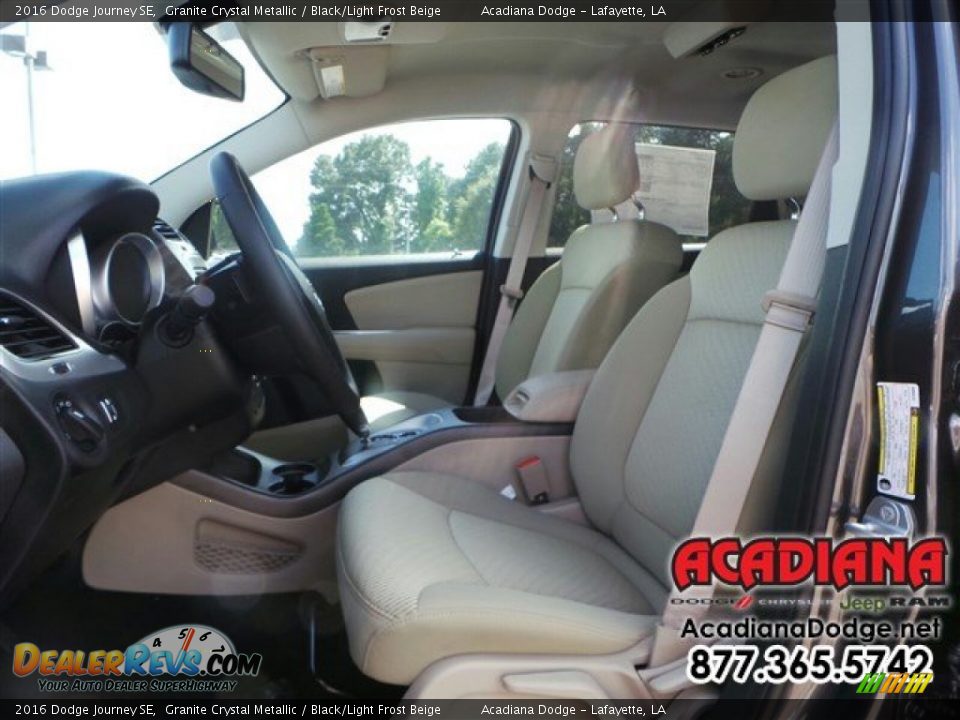 2016 Dodge Journey SE Granite Crystal Metallic / Black/Light Frost Beige Photo #5