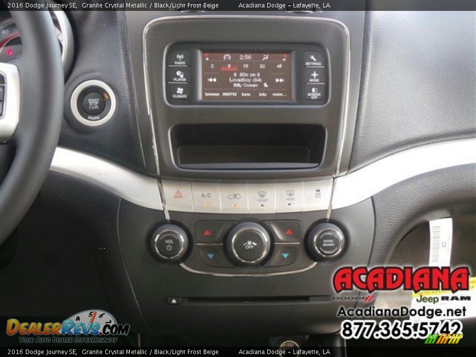 2016 Dodge Journey SE Granite Crystal Metallic / Black/Light Frost Beige Photo #7