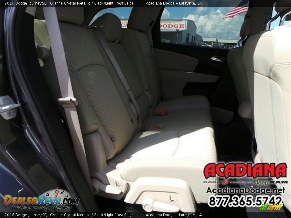 2016 Dodge Journey SE Granite Crystal Metallic / Black/Light Frost Beige Photo #11