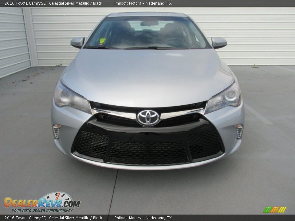 2016 Toyota Camry SE Celestial Silver Metallic / Black Photo #8