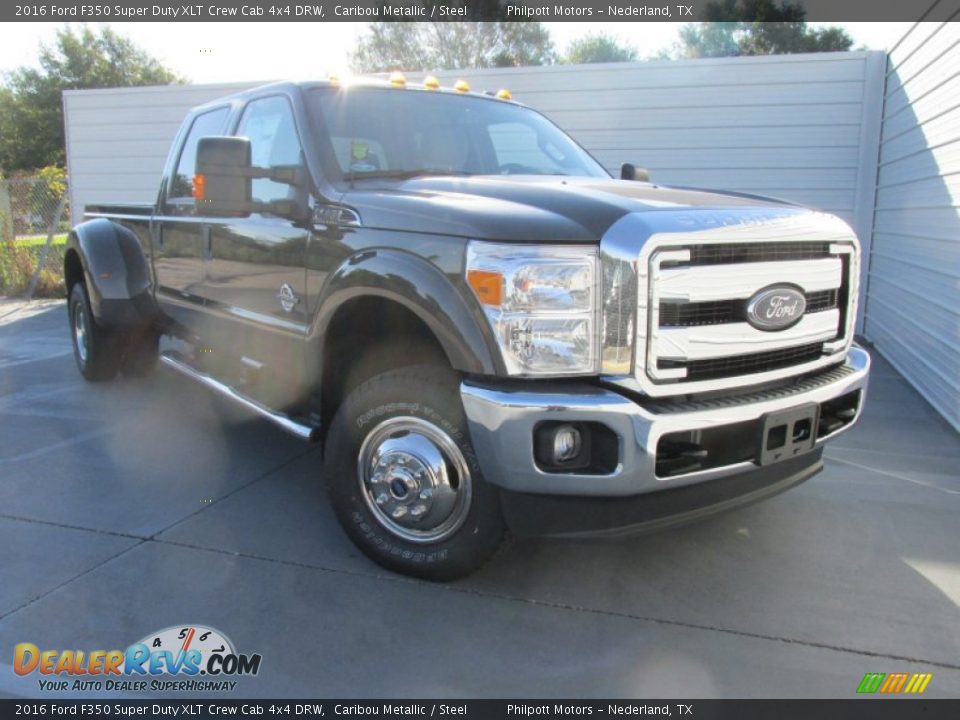 2016 Ford F350 Super Duty XLT Crew Cab 4x4 DRW Caribou Metallic / Steel Photo #2