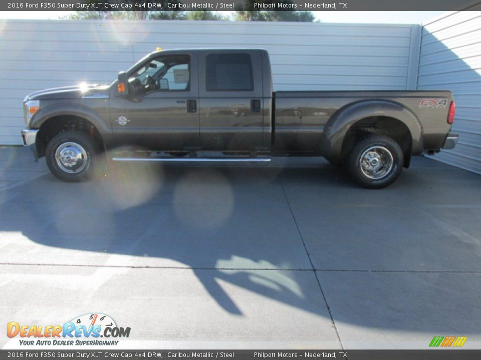 2016 Ford F350 Super Duty XLT Crew Cab 4x4 DRW Caribou Metallic / Steel Photo #6