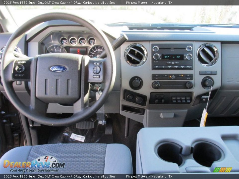 2016 Ford F350 Super Duty XLT Crew Cab 4x4 DRW Caribou Metallic / Steel Photo #26