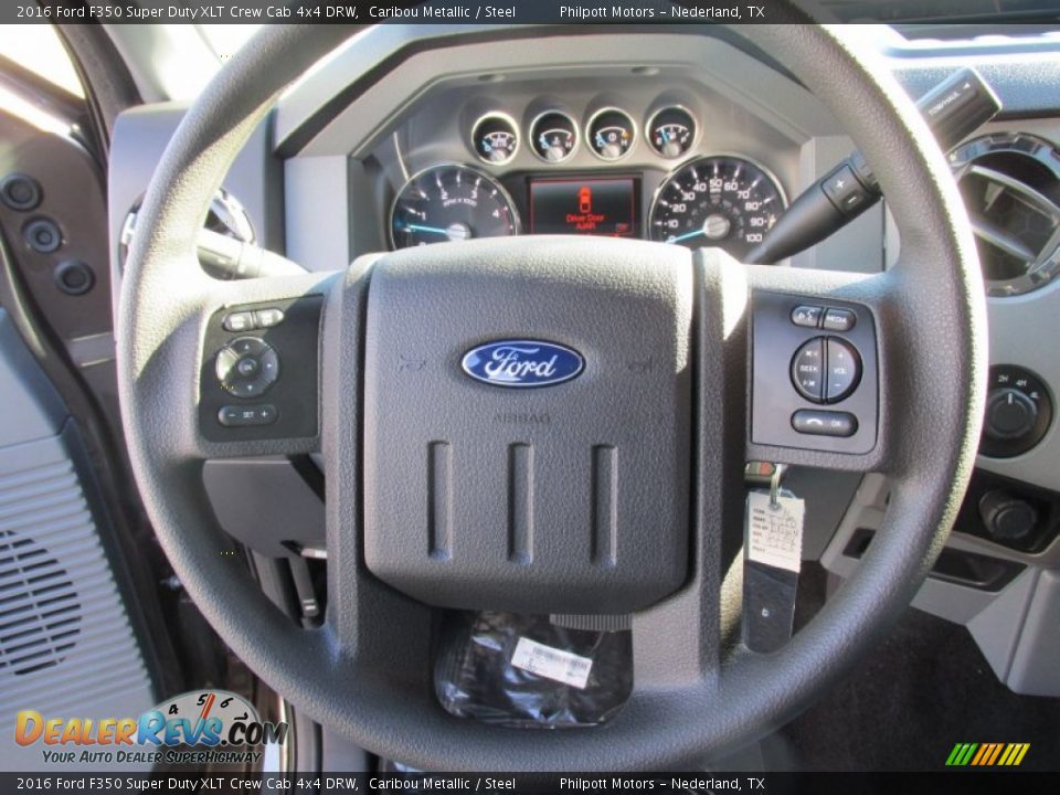 2016 Ford F350 Super Duty XLT Crew Cab 4x4 DRW Caribou Metallic / Steel Photo #33