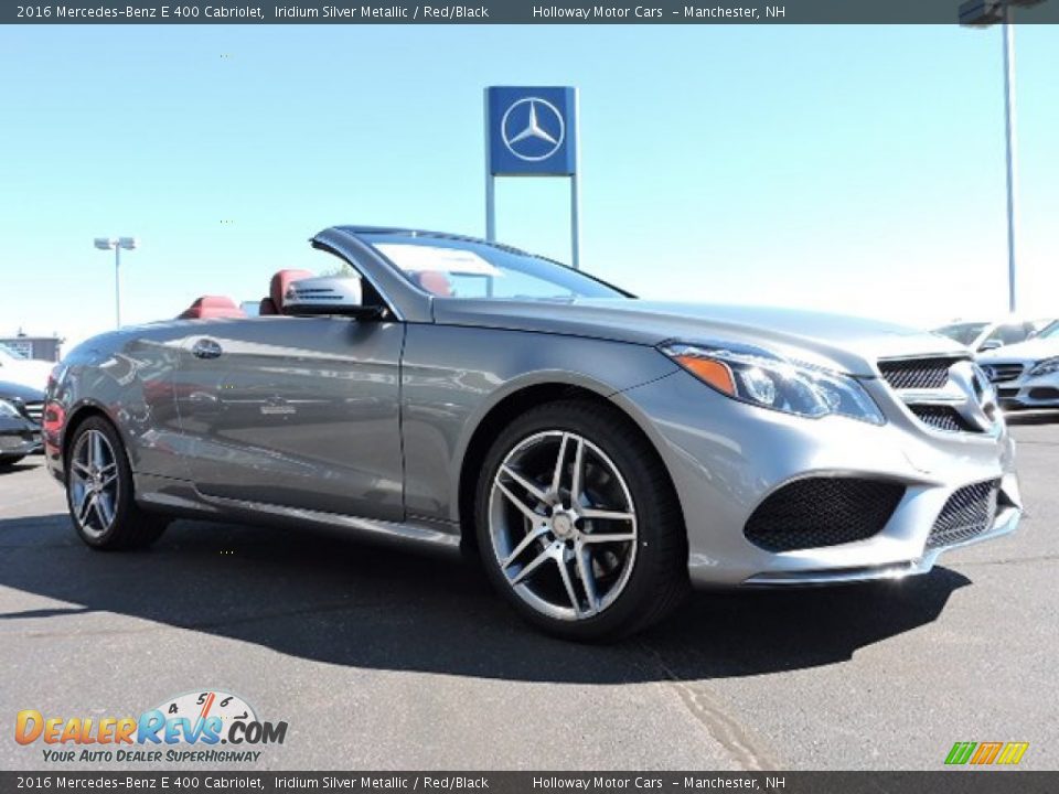 2016 Mercedes-Benz E 400 Cabriolet Iridium Silver Metallic / Red/Black Photo #3