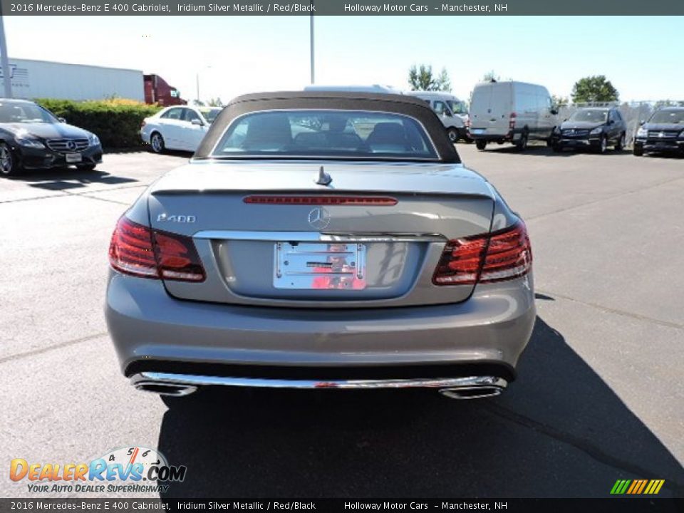 2016 Mercedes-Benz E 400 Cabriolet Iridium Silver Metallic / Red/Black Photo #6