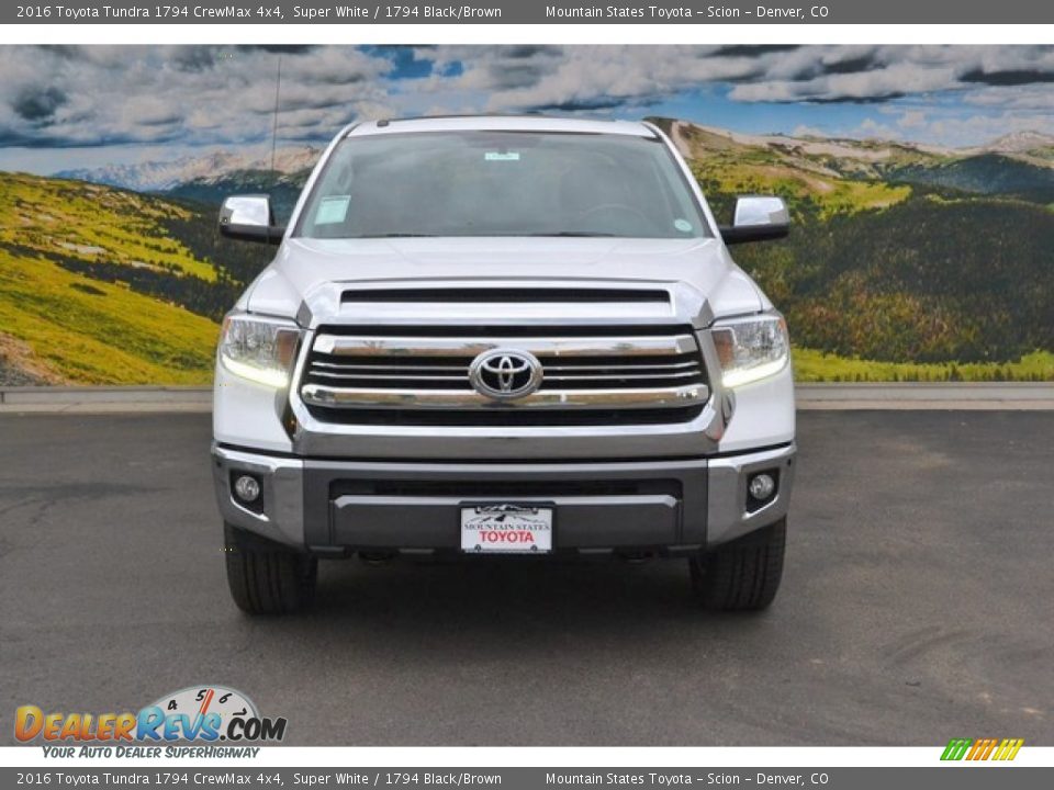 2016 Toyota Tundra 1794 CrewMax 4x4 Super White / 1794 Black/Brown Photo #2