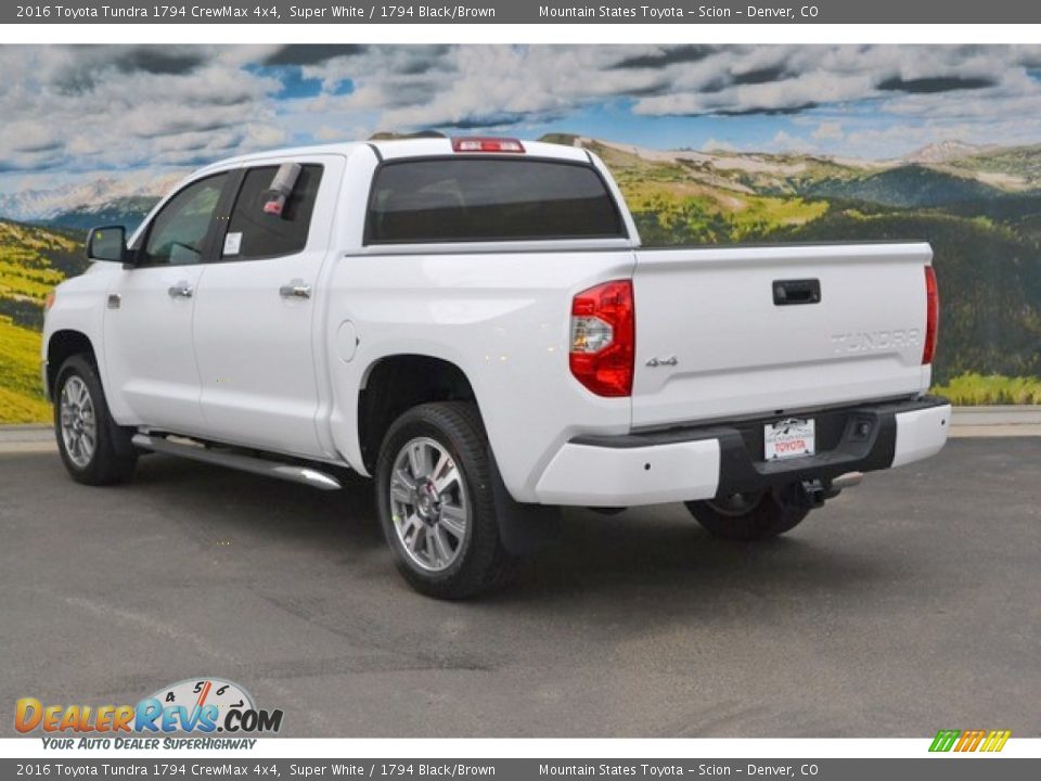 2016 Toyota Tundra 1794 CrewMax 4x4 Super White / 1794 Black/Brown Photo #3