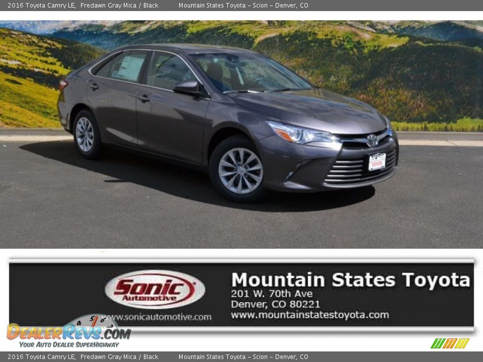 2016 Toyota Camry LE Predawn Gray Mica / Black Photo #1