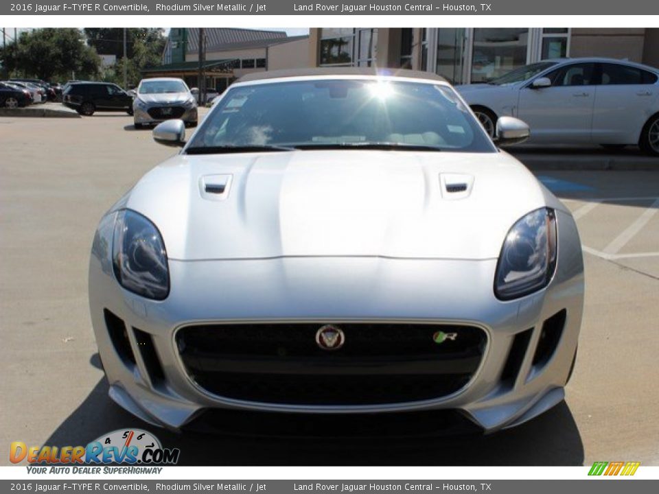 2016 Jaguar F-TYPE R Convertible Rhodium Silver Metallic / Jet Photo #6