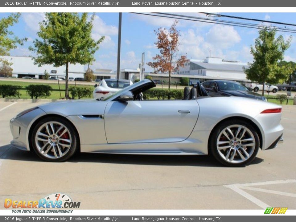 2016 Jaguar F-TYPE R Convertible Rhodium Silver Metallic / Jet Photo #16