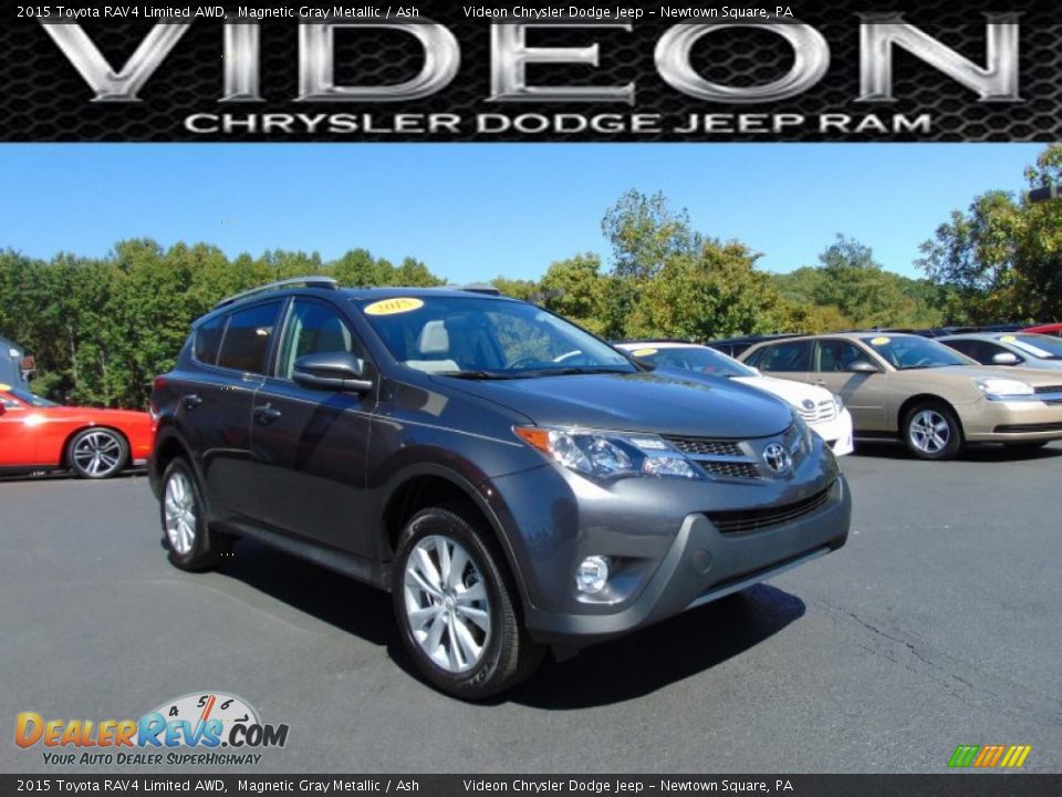2015 Toyota RAV4 Limited AWD Magnetic Gray Metallic / Ash Photo #1