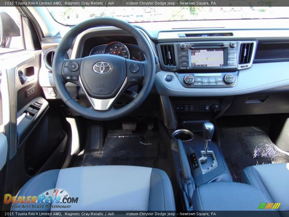 2015 Toyota RAV4 Limited AWD Magnetic Gray Metallic / Ash Photo #18