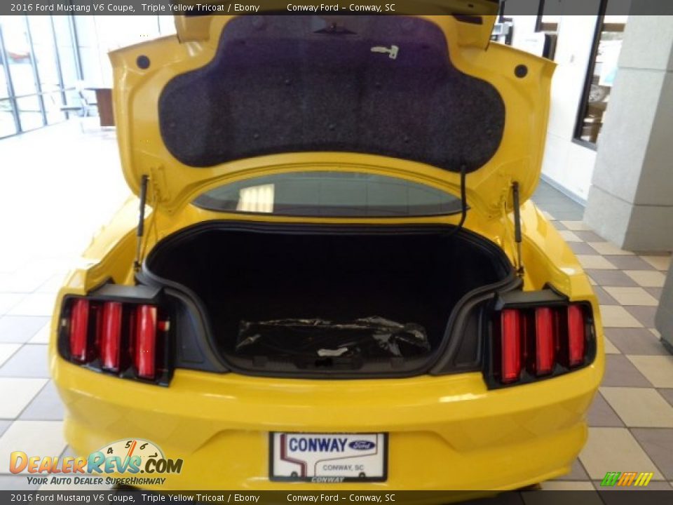 2016 Ford Mustang V6 Coupe Triple Yellow Tricoat / Ebony Photo #8