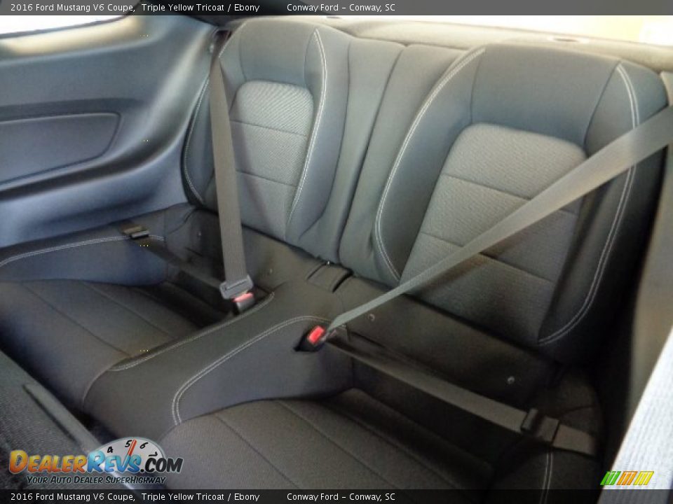 Rear Seat of 2016 Ford Mustang V6 Coupe Photo #12
