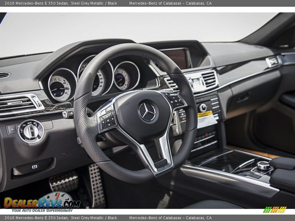 2016 Mercedes-Benz E 350 Sedan Steel Grey Metallic / Black Photo #6