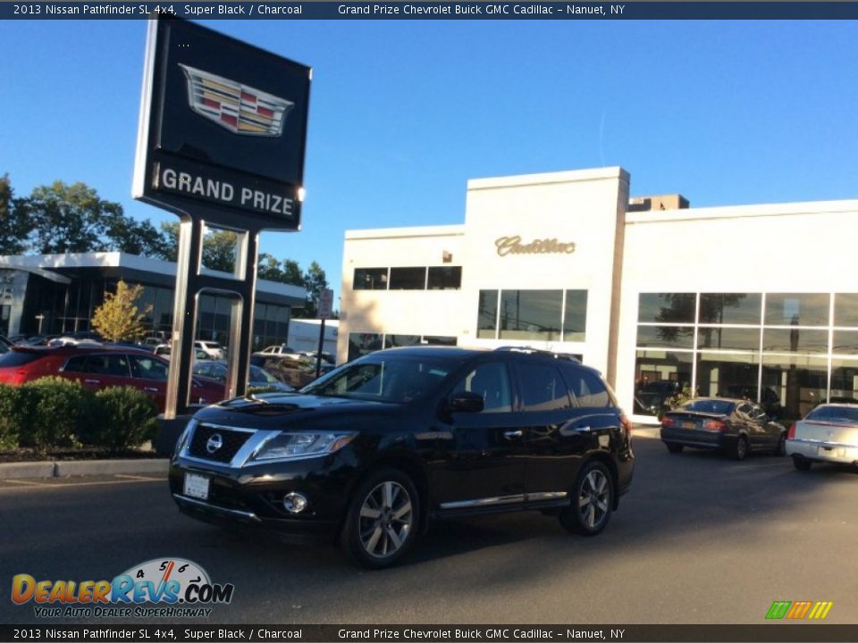 2013 Nissan Pathfinder SL 4x4 Super Black / Charcoal Photo #1