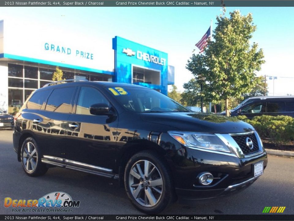 2013 Nissan Pathfinder SL 4x4 Super Black / Charcoal Photo #4