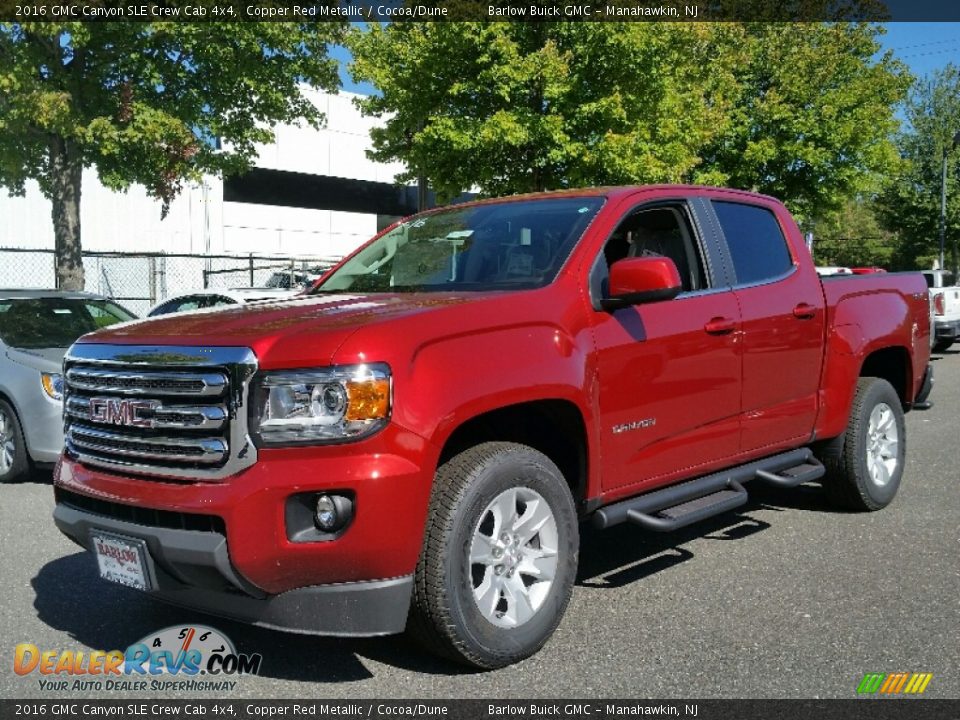 2016 GMC Canyon SLE Crew Cab 4x4 Copper Red Metallic / Cocoa/Dune Photo #1