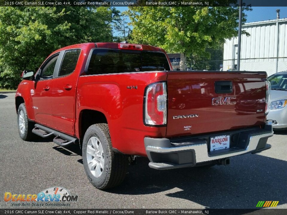 2016 GMC Canyon SLE Crew Cab 4x4 Copper Red Metallic / Cocoa/Dune Photo #4