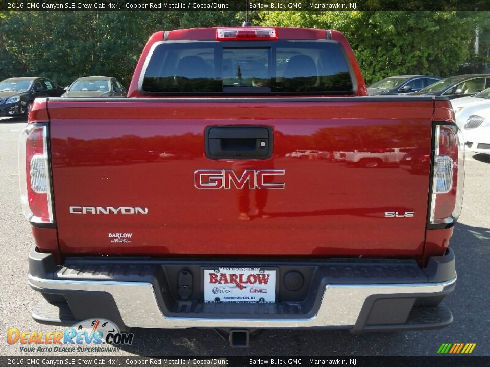 2016 GMC Canyon SLE Crew Cab 4x4 Copper Red Metallic / Cocoa/Dune Photo #5